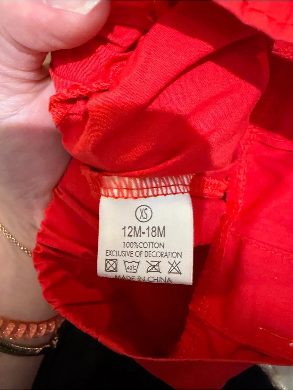 Kids Red Santa Applique Overalls